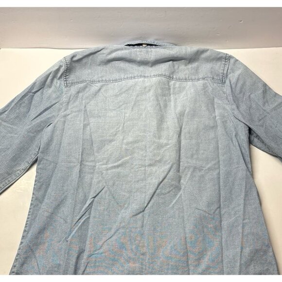 J. Crew Chambray Button Up Shirt & Coral Vintage Cotton Tee Women's Medium - Picture 8 of 8